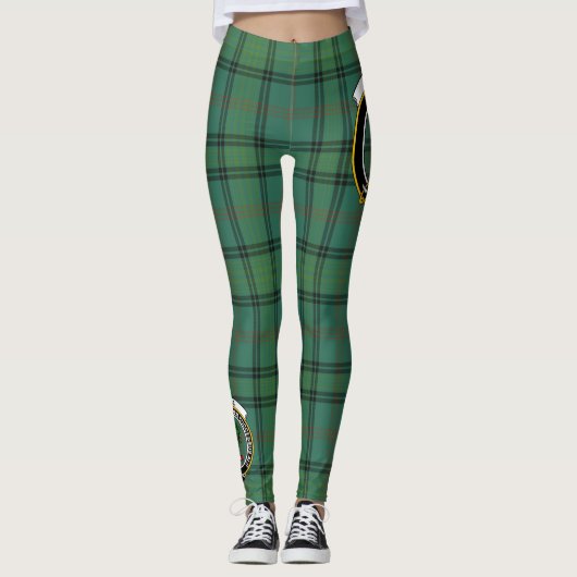 Scotstee Clan Ross Hunting Ancient Crest Tartan Leggings (Voorkant)