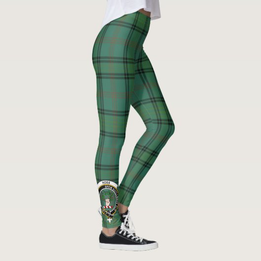 Scotstee Clan Ross Hunting Ancient Crest Tartan Leggings (Rechts)