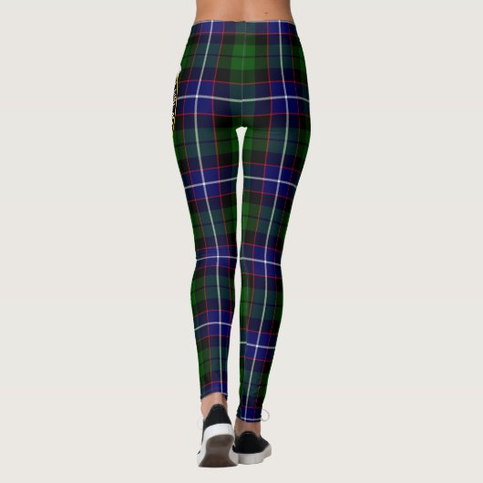 Scotstee Clan Russell Crest Tartan Vrouwen Legging (Achterkant)