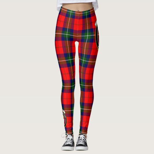 Scotstee Clan Ruthven Crest Tartan Vrouwen Legging (Voorkant)