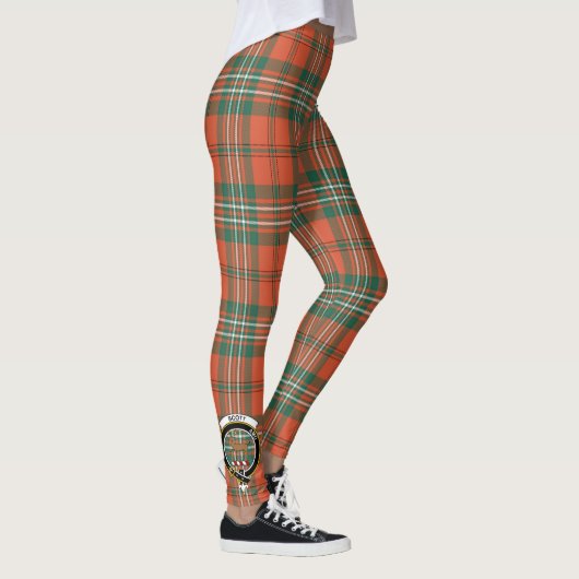 Scotstee Clan Scott Ancient Crest Tartan Vrouwen Leggings (Rechts)