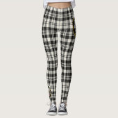 Scotstee Clan Scott Black White Ancient Crest Leggings (Voorkant)
