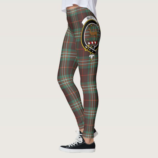 Scotstee Clan Scott Brown Ancient Crest Tartan Leggings (Links)