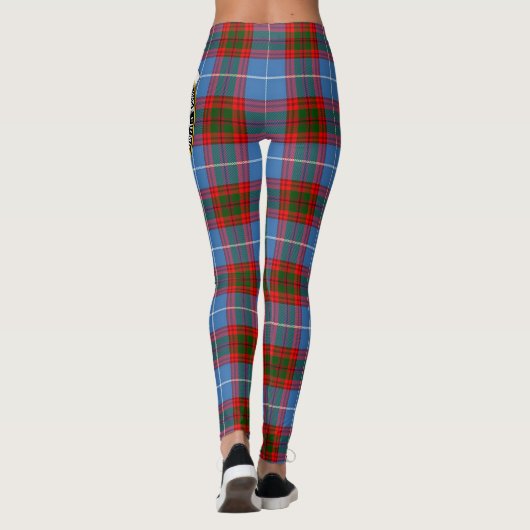 Scotstee Clan Skirving Crest Tartan Vrouwen Leggin Leggings (Achterkant)
