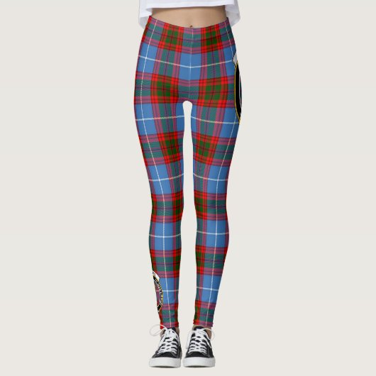 Scotstee Clan Skirving Crest Tartan Vrouwen Leggin Leggings (Voorkant)