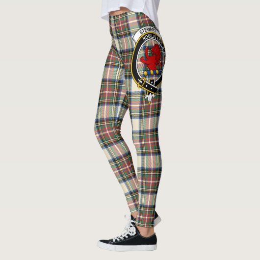 Scotstee Clan Stewart Dress Ancient Crest Tartan Leggings (Links)