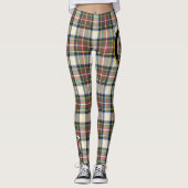 Scotstee Clan Stewart Dress Ancient Crest Tartan Leggings (Voorkant)