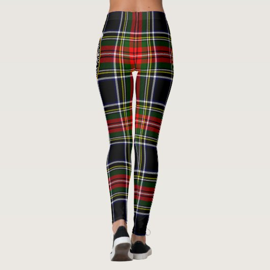 Scotstee Clan Stewart High Stewards Crest Tartan Leggings (Achterkant)