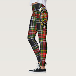 Scotstee Clan Stewart High Stewards Crest Tartan Leggings