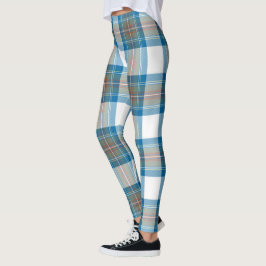 Scotstee Clan Stewart Muted Blue Tartan Vrouwen Leggings