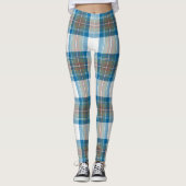 Scotstee Clan Stewart Muted Blue Tartan Vrouwen Leggings (Voorkant)