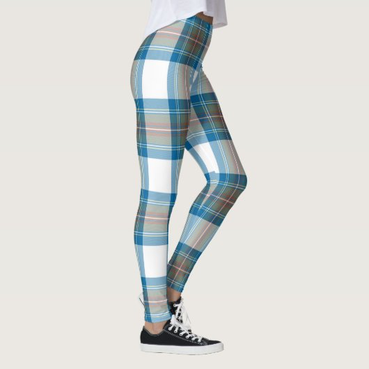 Scotstee Clan Stewart Muted Blue Tartan Vrouwen Leggings (Rechts)