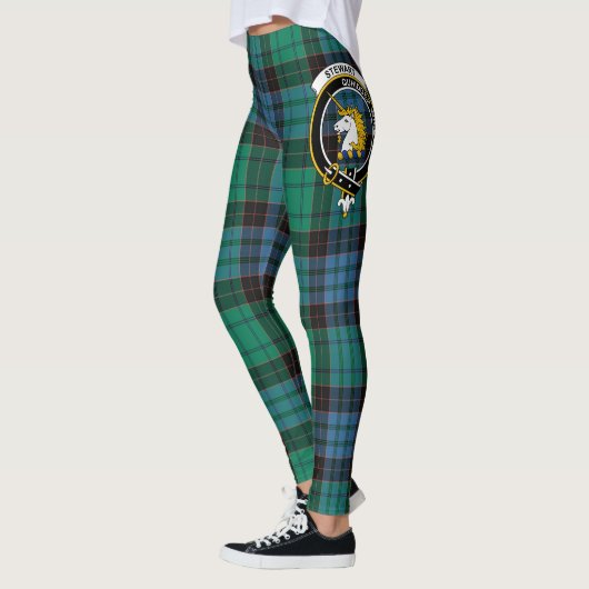 Scotstee Clan Stewart Old Ancient Crest Tartan Leggings (Links)