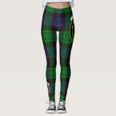 Scotstee Clan Stewart Old Modern Crest Tartan Leggings (Voorkant)