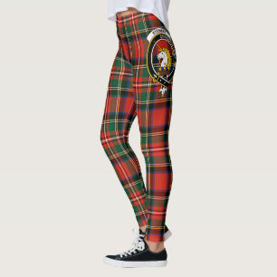 Scotstee Clan Stewart Stuart van Bute Crest Tartan Leggings