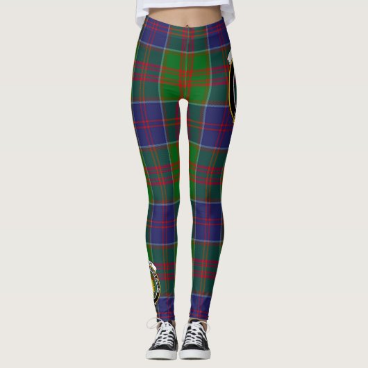 Scotstee Clan Stewart van Appin Hunting Crest Tart Leggings (Voorkant)
