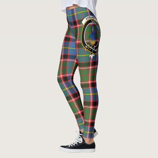 Scotstee Clan Stirling Crest Tartan Dames Leggings (Links)