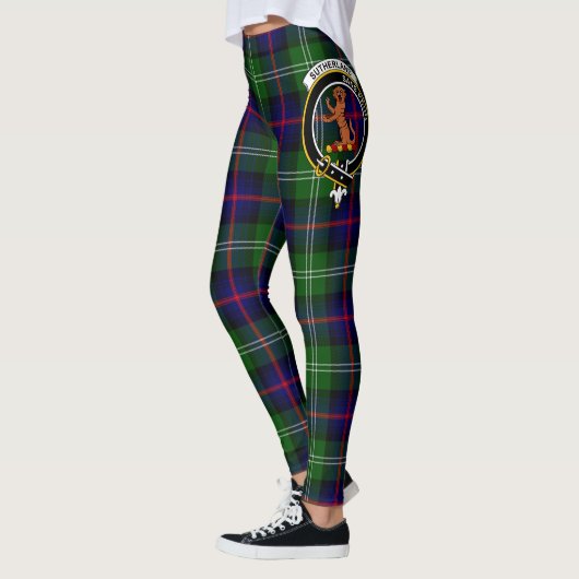 Scotstee Clan Sutherland Crest Tartan Vrouwen Leggings (Links)
