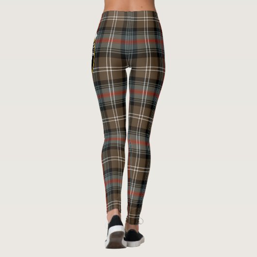 Scotstee Clan Sutherland Weathered Crest Tartan Leggings (Achterkant)