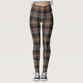 Scotstee Clan Sutherland Weathered Crest Tartan Leggings (Voorkant)