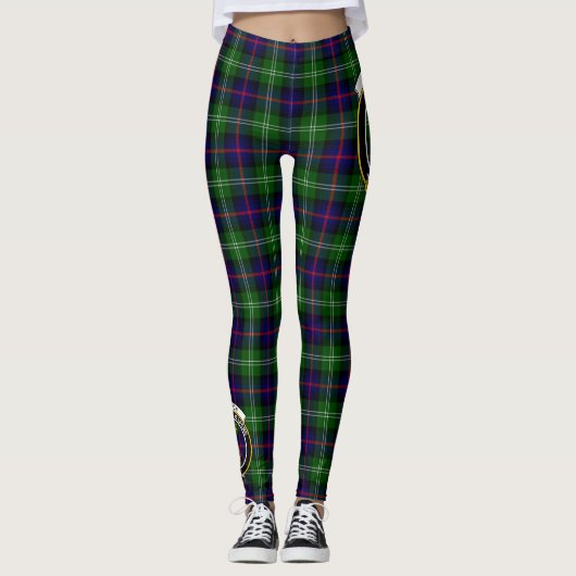 Scotstee Clan Swinton Crest Tartan Vrouwen Legging (Voorkant)