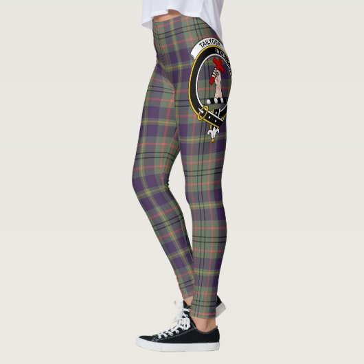 Scotstee Clan Taylor Weathered Crest Tartan Women Leggings (Links)