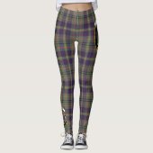 Scotstee Clan Taylor Weathered Crest Tartan Women Leggings (Voorkant)