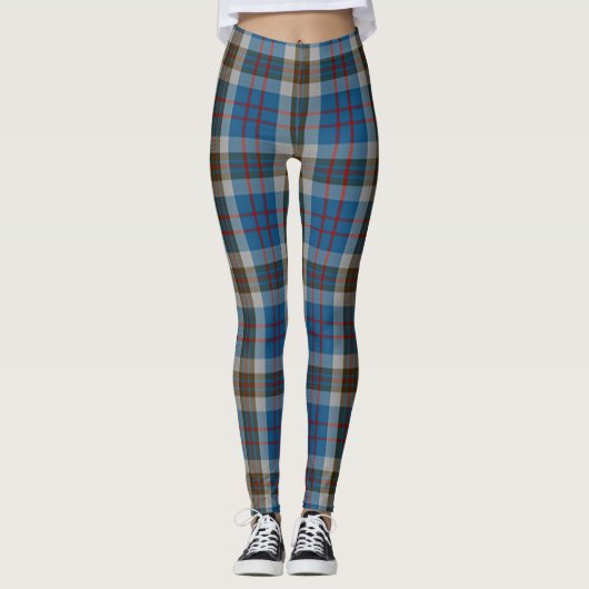 Scotstee Clan Thomson Blue Tartan Women Leggings (Voorkant)