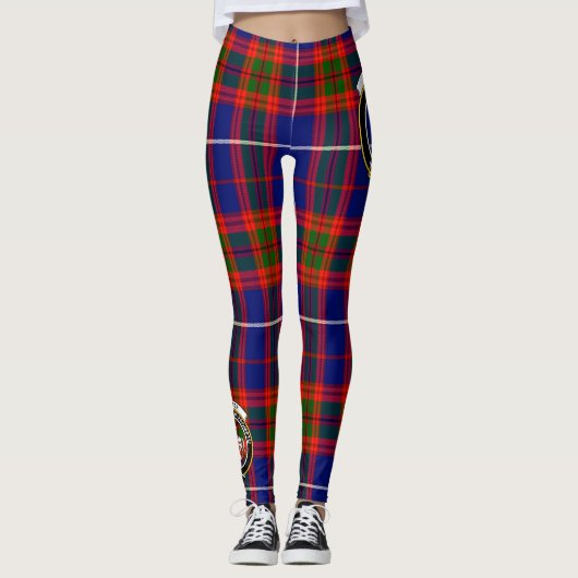 Scotstee Clan Trotter Crest Tartan Vrouwen Legging (Voorkant)