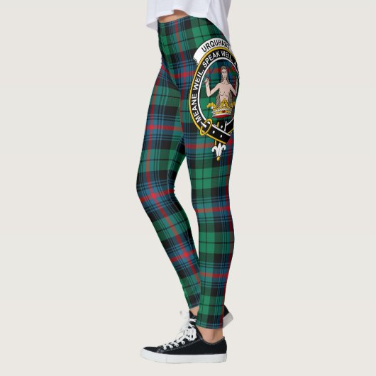 Scotstee Clan Urquhart Broad Red Ancient Crest Leggings (Links)