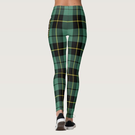 Scotstee Clan Wallace Ancient Crest Tartan Vrouwen Leggings (Achterkant)