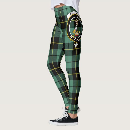 Scotstee Clan Wallace Ancient Crest Tartan Vrouwen Leggings (Links)