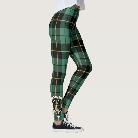 Scotstee Clan Wallace Ancient Crest Tartan Vrouwen Leggings (Rechts)