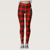 Scotstee Clan Wallace Crest Tartan Dames Leggings (Voorkant)