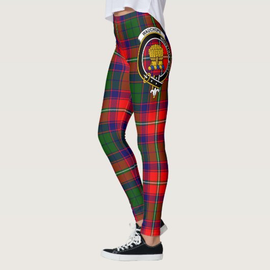 Scotstee Clan Wauchope Crest Tartan Vrouwen Leggin Leggings (Links)