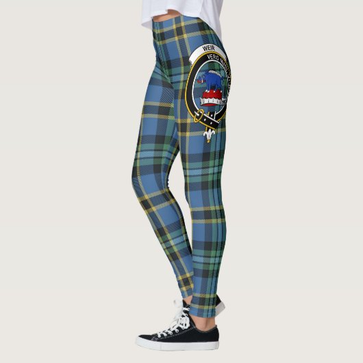 Scotstee Clan Weir Ancient Crest Tartan Vrouwen Leggings (Links)