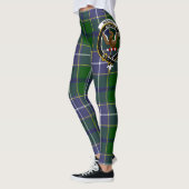 Scotstee Clan Wishart Hunting Crest Tartan Women L Leggings (Links)