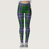 Scotstee Clan Wishart Hunting Crest Tartan Women L Leggings (Voorkant)