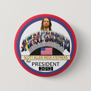 Scott A. M. Stephens voor President 2012 Ronde Button 5,7 Cm