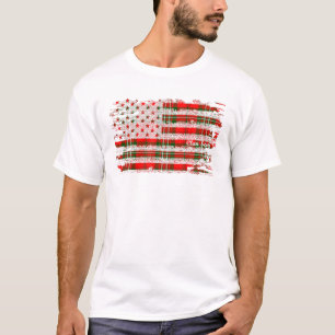 Scott achternaam American Flag Scottish Clan Tarta T-shirt