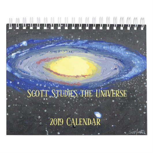 Scott bestudeert het universum kalender (Hoes)