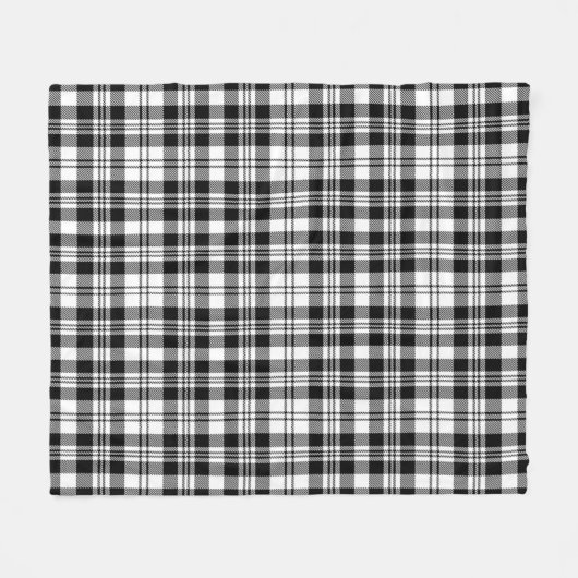 Scott Black - White Modern Pset Fleece Deken (Voorkant (Horizontaal))