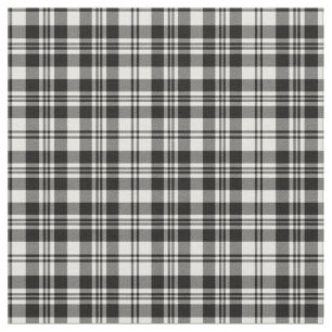 Scott Black & White Modern Tartan Stof