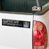 Scott Brown blokkeerde de banenwet van Obama Bumpersticker (Op Truck)