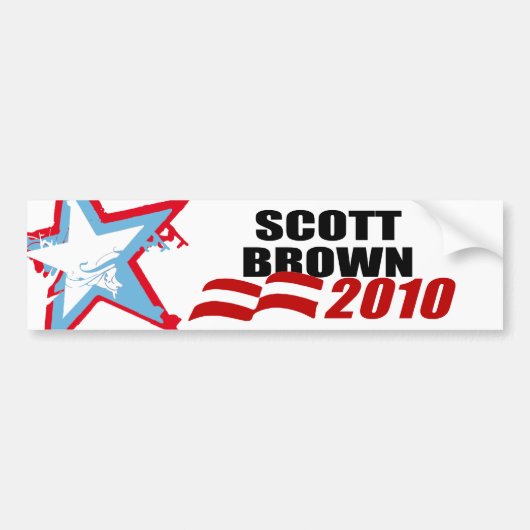 SCOTT BROWN BUMPERSTICKER (Voorkant)