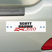 SCOTT BROWN BUMPERSTICKER (Op auto)