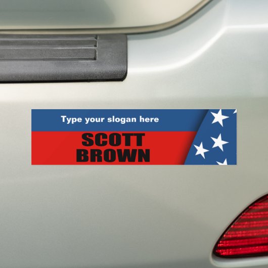 SCOTT BROWN BUMPERSTICKER (Op auto)