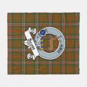 Scott Brown Modern Clan Badge Tartan Pset Fleece Deken (Voorkant (Horizontaal))
