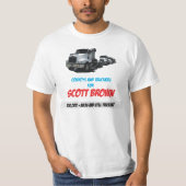 Scott Brown voor vrachtwagenchauffeurs T-shirt (Voorkant)
