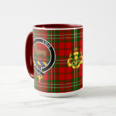 Scott Clan Badge & Tartan Mok (Voorkant links)